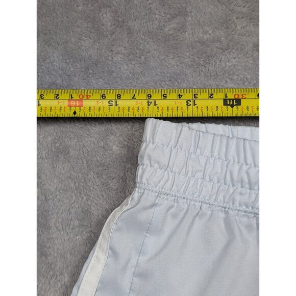 Adidas Pacer 3 Stripes Shorts Womens Medium Blue Athletic Training Performance - Picture 5 of 12